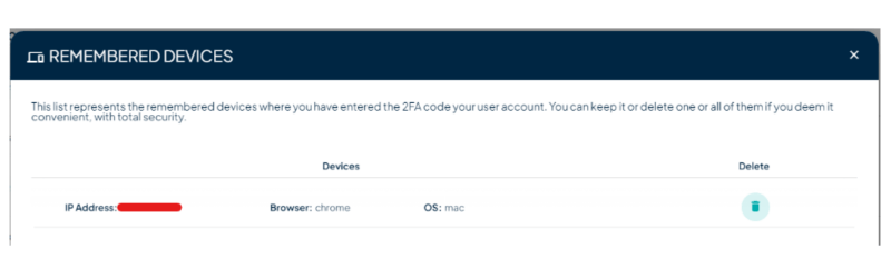 Panel de Control - Autenticación 2FA